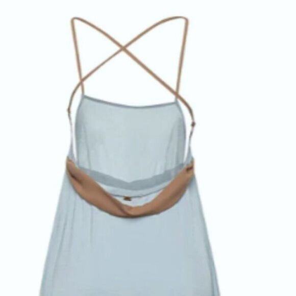 For Love and Lemons slip dress sky blue M - Picture 6 of 11